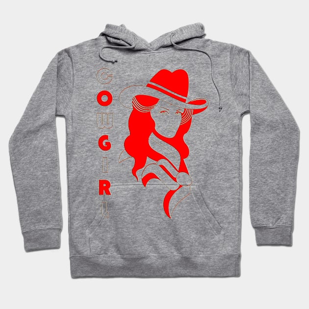 COWGIRL Hoodie by Megoo Store